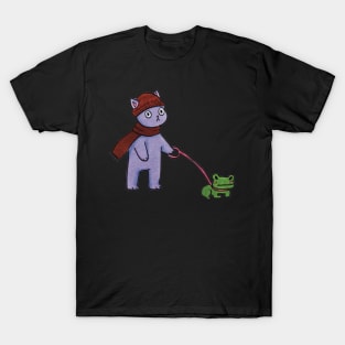 purple cat frog illustration T-Shirt